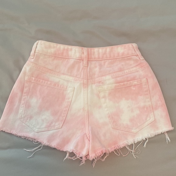 PacSun - size 24 - “high rise festival” pink tie dye shorts - Picture 3 of 3